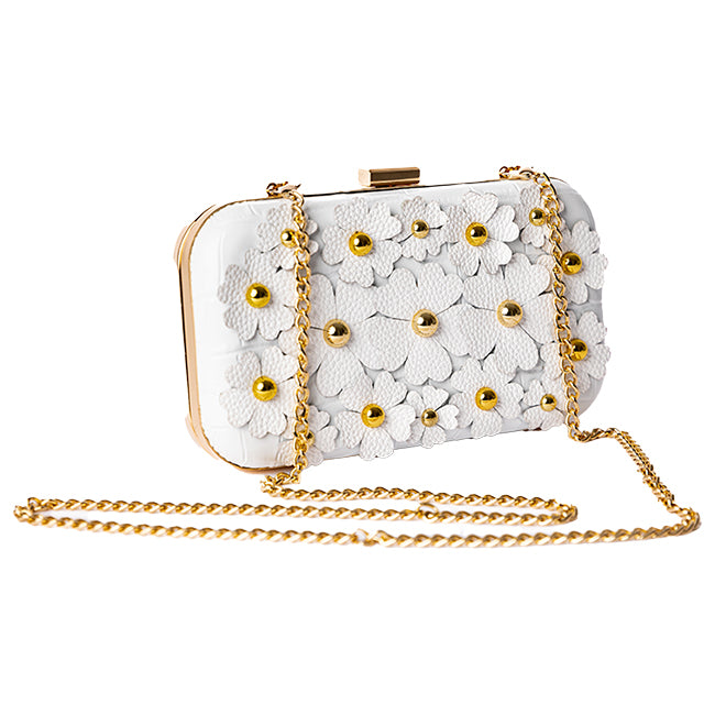 Moni Clutch White